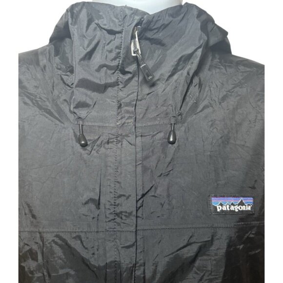 Patagonia Torrentshell Rain Jacket Women's Large Black Full Zip Hooded - Picture 6 of 11
